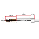 IVON CA55 3.5mm オス-オス AUXオーディオケーブル、ケーブル長：1m