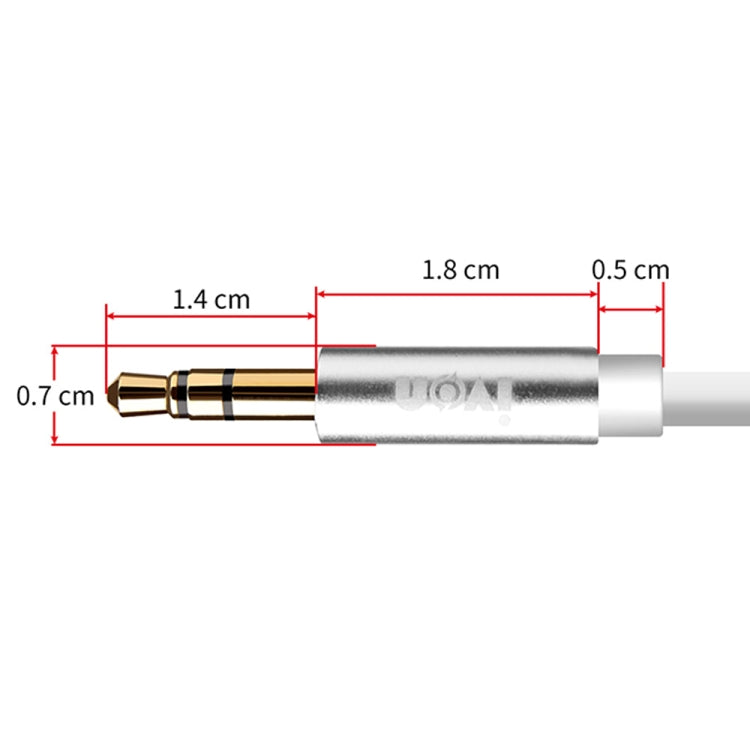 IVON CA55 3.5mm オス-オス AUXオーディオケーブル、ケーブル長：1m