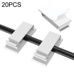 HG2613 20 PCS Desktop Data Cable Organizer Fixing Clip