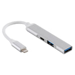 S-206 3イン1 8ピンオスから2 x USB 3.0 + 8ピンメス カメラリーダーアダプター、S-206