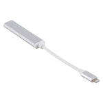 S-206 3イン1 8ピンオスから2 x USB 3.0 + 8ピンメス カメラリーダーアダプター、S-206