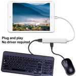 S-206 3イン1 8ピンオスから2 x USB 3.0 + 8ピンメス カメラリーダーアダプター、S-206
