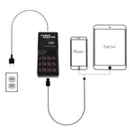 W-858 12A 12ポート USB急速充電ドック デスクトップスマートチャージャー AC100-240V、AUプラグ、AUプラグ
