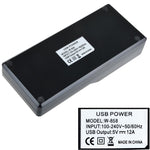 W-858 12A 12ポート USB急速充電ドック デスクトップスマートチャージャー AC100-240V、EUプラグ、EUプラグ