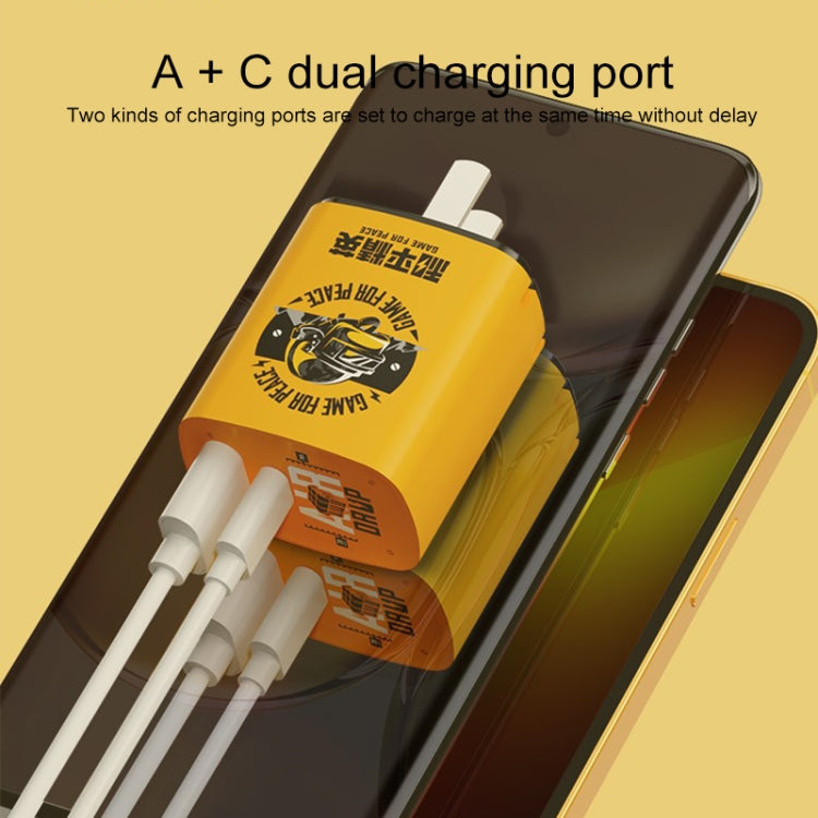 ROCK T42 PD 20W USB + TypeC / USB-C デュアルポート急速充電トラベルチャージャー、CNプラグ、充電器