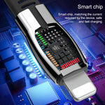 WK WDC-107i 1m 2.4A セイント亜鉛合金シリーズ USBから8ピン データ同期充電ケーブル、8ピン