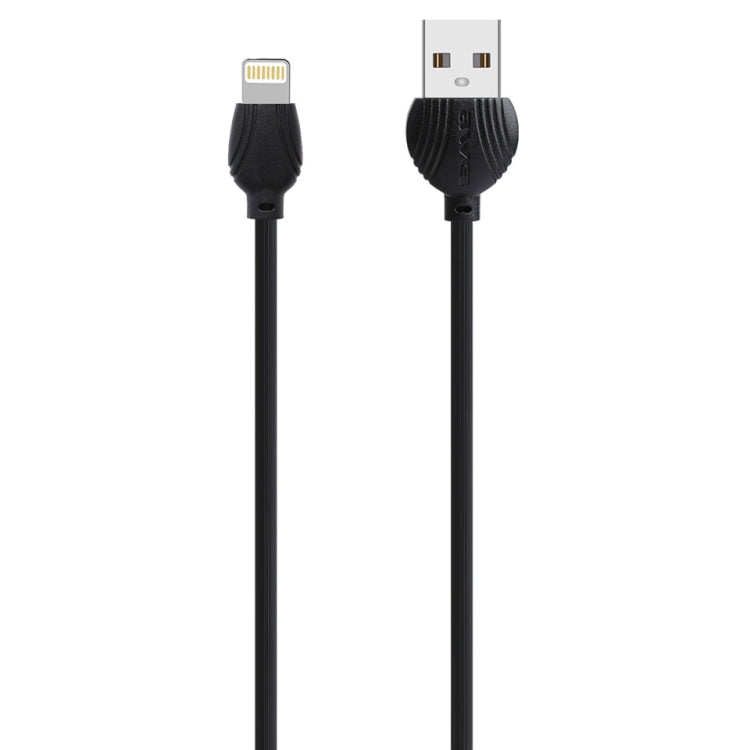 awei CL-63 2.5A 8ピン充電＋転送アルミ合金データケーブル、長さ：1m