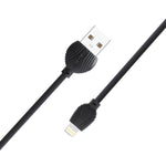 awei CL-63 2.5A 8ピン充電＋転送アルミ合金データケーブル、長さ：1m