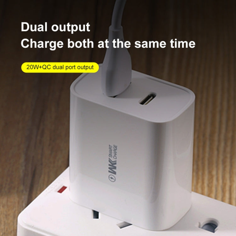 WK WP-U53 QC3.0 チャージャー 20W USB Type-C Maxspeed PD 急速充電器