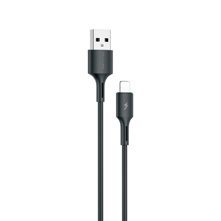 WK WDC-136 USB to 8ピン 3A急速充電データケーブル、USB to 8ピン（ブラック）、USB to 8ピン（ホワイト）