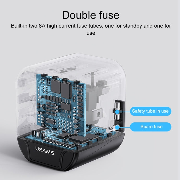 USAMS US-CC173 T55 12W ユニバーサルマルチプラグトラベルチャージャー, US-CC173 T55