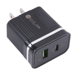 46-A2C2 20W PD + QC3.0 USB 多機能急速充電器、USプラグ、USプラグ