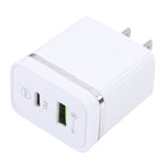 46-A2C2 20W PD + QC3.0 USB 多機能急速充電器、USプラグ、USプラグ