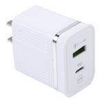46-A2C2 20W PD + QC3.0 USB 多機能急速充電器、USプラグ、USプラグ