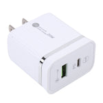 46-A2C2 20W PD + QC3.0 USB 多機能急速充電器、USプラグ、USプラグ