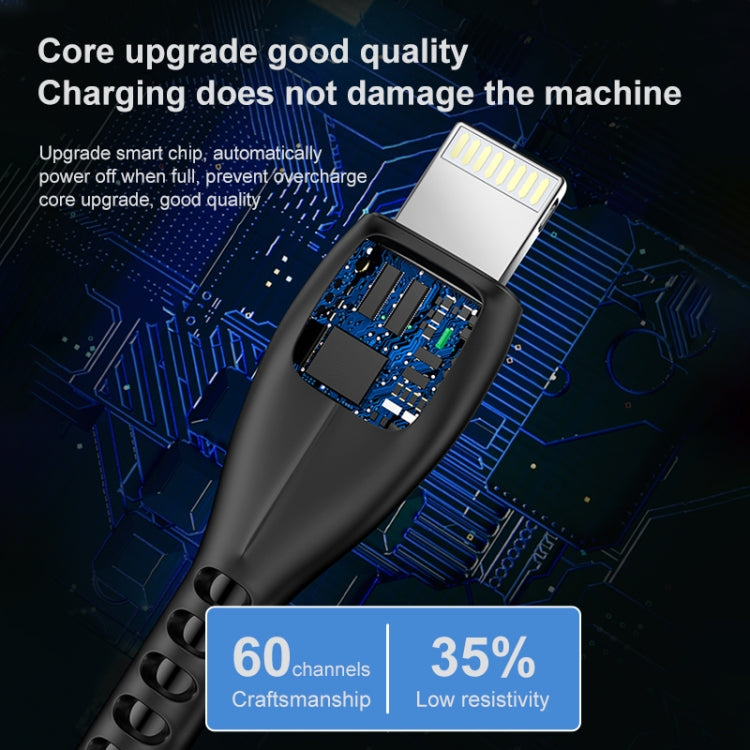 awei CL-115L 1m 2.4A USB to 8ピン充電ケーブル