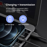 awei CL-115L 1m 2.4A USB to 8ピン充電ケーブル