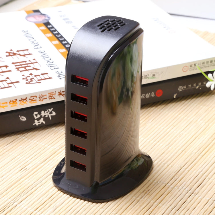 853L 30W 6ポートUSB急速充電ドックスマートチャージャー AC100-240V
