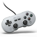 8Bitdo SN30 PRO USB 有線ゲームパッド ジョイスティック Switch / Steam / PC 用、SN30 PRO 有線(グレー)
