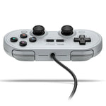 8Bitdo SN30 PRO USB 有線ゲームパッド ジョイスティック Switch / Steam / PC 用、SN30 PRO 有線(グレー)