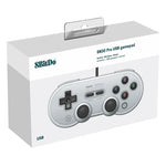 8Bitdo SN30 PRO USB 有線ゲームパッド ジョイスティック Switch / Steam / PC 用、SN30 PRO 有線(グレー)