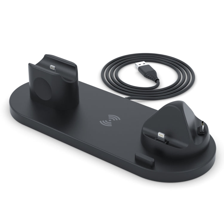 HQ-UD15-アップグレード版 6イン1 ワイヤレス充電器 iPhone、Apple Watch、AirPodsおよびその他のAndroidスマホ対応
