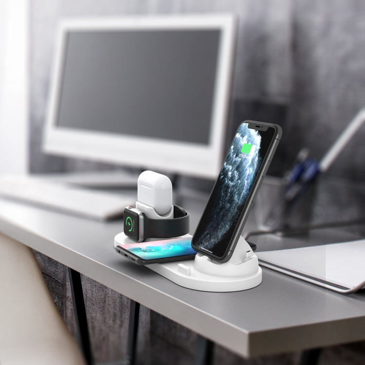 HQ-UD15-アップグレード版 6イン1 ワイヤレス充電器 iPhone、Apple Watch、AirPodsおよびその他のAndroidスマホ対応