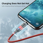 2m 3A出力 3in1 USB to 8ピン + USB-C / Type-C + Micro USB 540度回転マグネットデータ同期充電ケーブル、2m 3in1