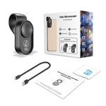 APEXEL APL-MS001 100Xスマートフォン顕微鏡LEDライト付き、APL-MS001