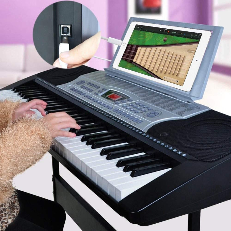 1m 8ピン to Type-B オス ピアノ／電子ピアノケーブル MIDIケーブルアダプター、8ピン