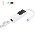NK107A1 8ピン to RJ45 イーサネット LAN ネットワークアダプターケーブル iPhone / iPad シリーズ用、全長16cm