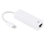 NK107A1 8ピン to RJ45 イーサネット LAN ネットワークアダプターケーブル iPhone / iPad シリーズ用、全長16cm