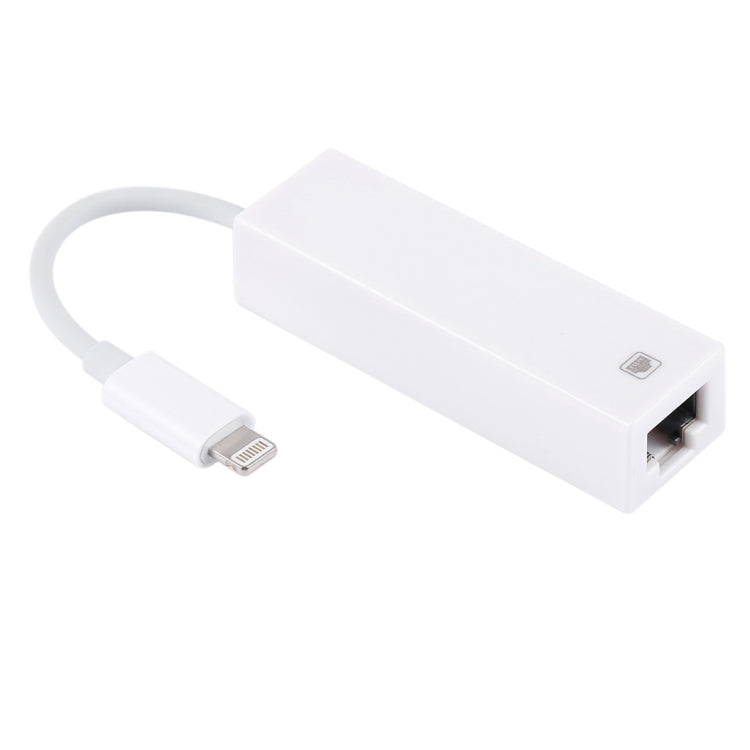 NK107A1 8ピン to RJ45 イーサネット LAN ネットワークアダプターケーブル iPhone / iPad シリーズ用、全長16cm