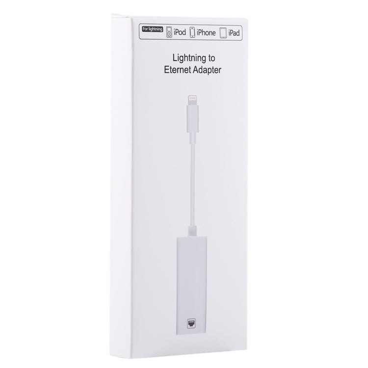 NK107A1 8ピン to RJ45 イーサネット LAN ネットワークアダプターケーブル iPhone / iPad シリーズ用、全長16cm
