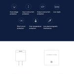 オリジナル Xiaomi 18W 壁充電アダプター シングルポート USB クイックチャージャー、USプラグ、18W
