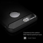 For iPhone 8 Plus Brushed Texture Fiber TPU Rugged Armor Protective Case, For iPhone 8 Plus