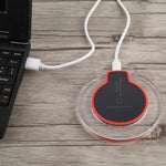 FANTASY 5V 1A出力 Qi規格 超薄型ワイヤレス充電器 充電インジケーター付き、QI規格対応スマートフォン対応、FANTASY 5V 1A、FANTASY ホワイト