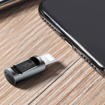 ROCK 2.1A ポータブルUSB-C/Type-C から 8ピンオーディオコンバーターイヤホンアダプター