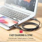 ROCK 2.1A ポータブルUSB-C/Type-C から 8ピンオーディオコンバーターイヤホンアダプター