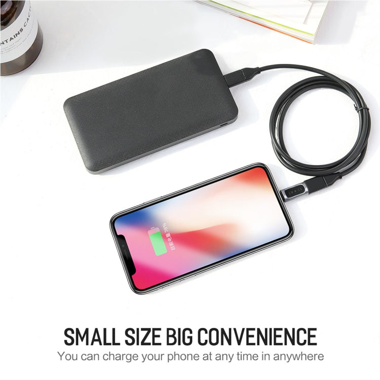 ROCK 2.1A ポータブルUSB-C/Type-C から 8ピンオーディオコンバーターイヤホンアダプター