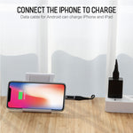 ROCK 2.1A ポータブルUSB-C/Type-C から 8ピンオーディオコンバーターイヤホンアダプター