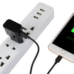 iPhone用 5V 2.1A インテリジェント識別 USB充電器 1m USB to 8ピン充電ケーブル付き、EUプラグ