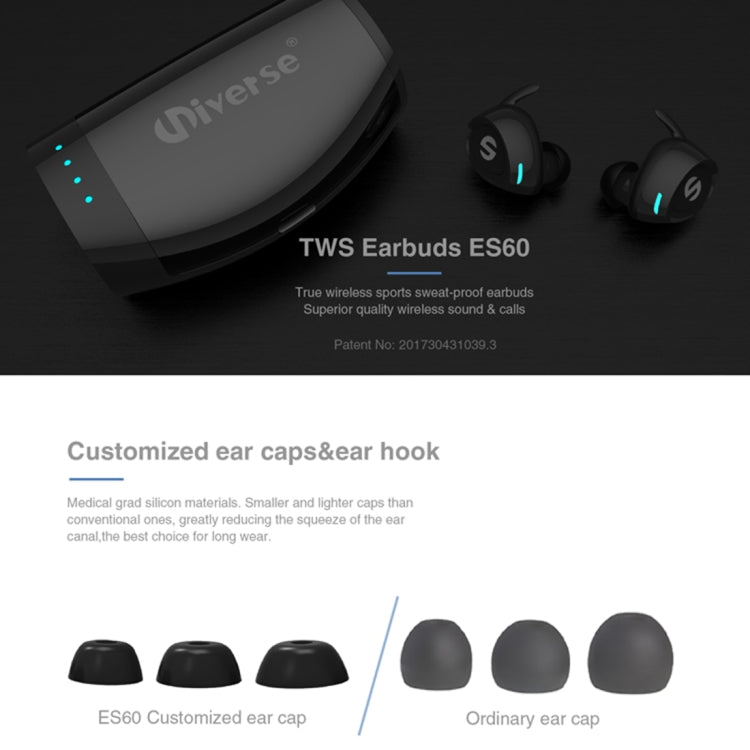 iPhone、Samsung、Huawei、Xiaomi、HTCおよびその他のスマートフォン用、XHH-ES60 ブラック、XHH-ES60