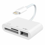 NK-1081 8ピン to SD + TF + USBポート カメラリーダーアダプター