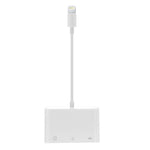 NK-1081 8ピン to SD + TF + USBポート カメラリーダーアダプター