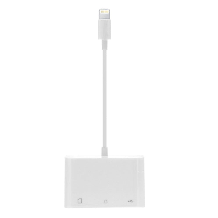 NK-1081 8ピン to SD + TF + USBポート カメラリーダーアダプター