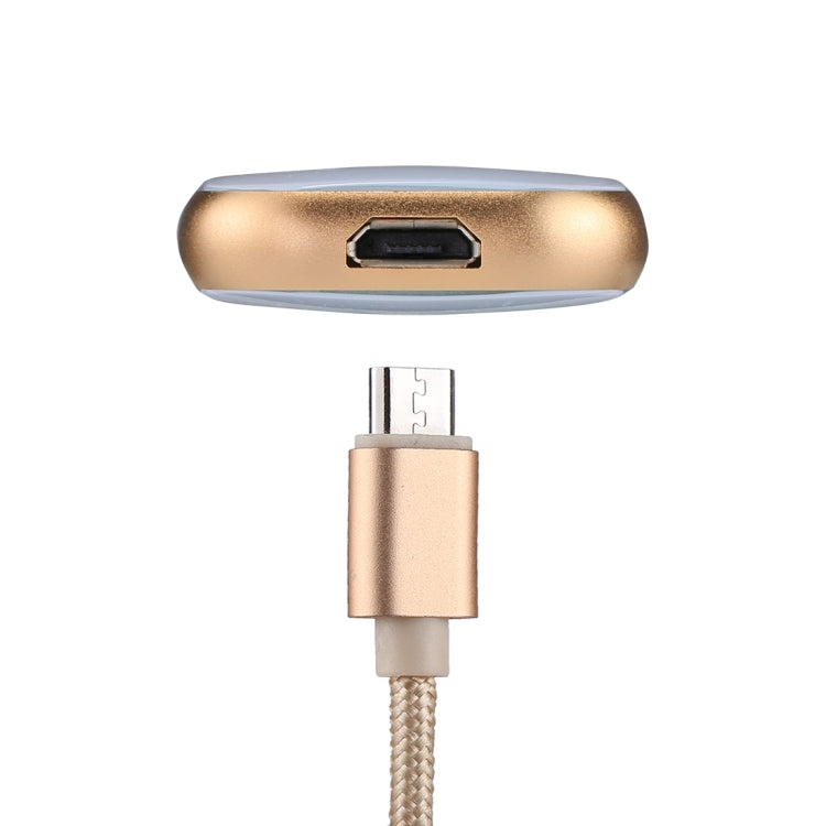 RQW-18S 8ピン 64GB 多機能フラッシュディスクドライブ USB / Micro USB to Micro USB ケーブル付き、RQW-18S ゴールド
