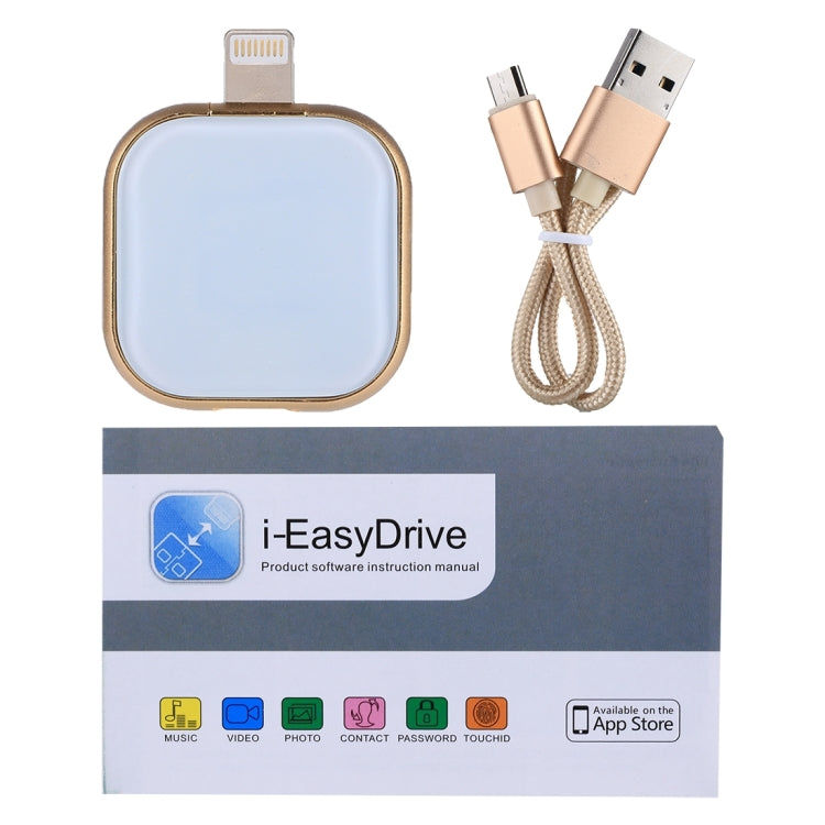 RQW-18S 8ピン 64GB 多機能フラッシュディスクドライブ USB / Micro USB to Micro USB ケーブル付き、RQW-18S ゴールド