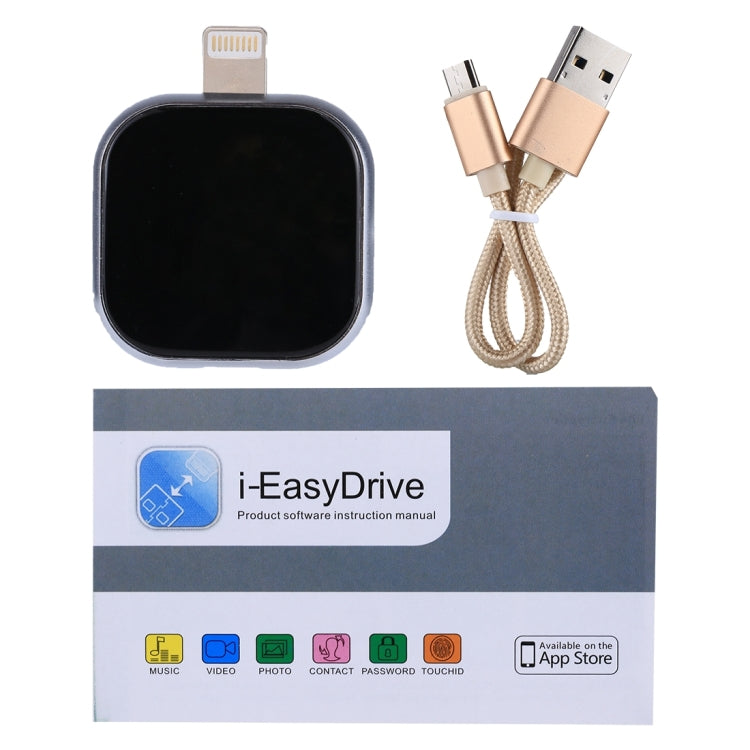 RQW-18S 8ピン 128GB 多機能フラッシュディスクドライブ USB / Micro USB to Micro USB ケーブル付き、RQW-18S ブラック