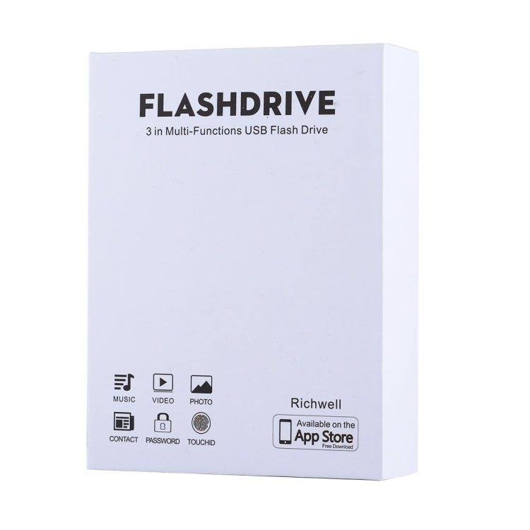 RQW-18S 8ピン 128GB 多機能フラッシュディスクドライブ USB / Micro USB to Micro USB ケーブル付き、RQW-18S ブラック